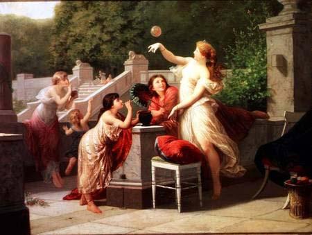 Henri-Pierre Picou Blowing Bubbles oil painting image